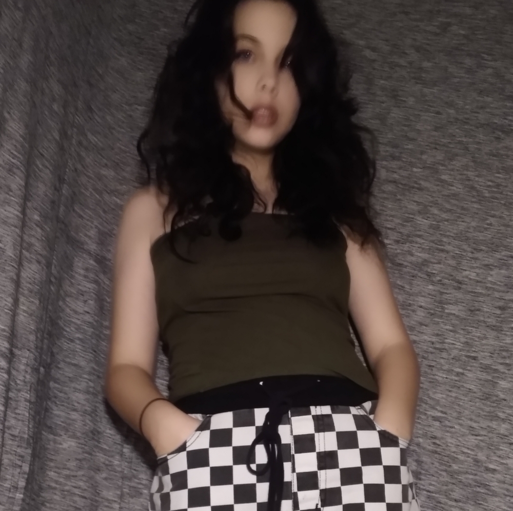 Army green tube top